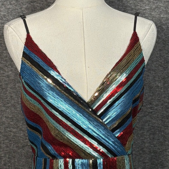 Vici Multicolor Striped Midi Dress - Picture 2 of 14